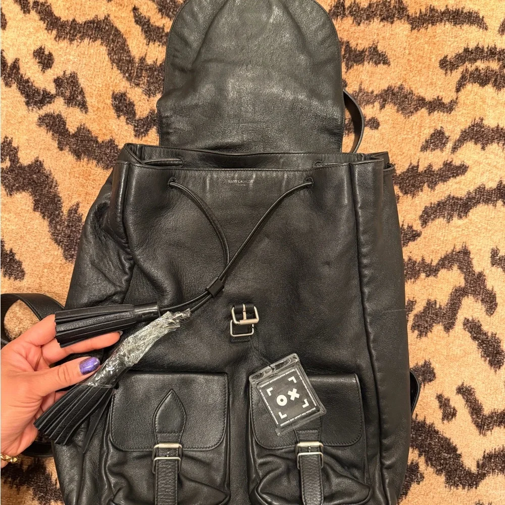 Pre-loved YSL Black Backpack